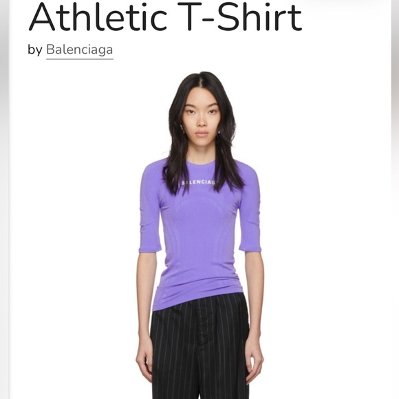 Balenciaga Athletic Jersey Top: size 42 - Picture 2 of 3